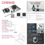 DE&E Matte 304 Stainless steel 5.2kw Build-in Hob: S7650