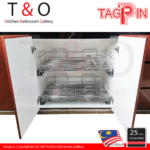 Tagpin Built-In Cabinet Drawer Basket System 900mm Carcase with Soft Close and Grade 304(18-8) Stainless Steel